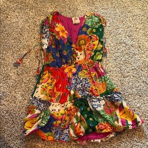 Farm Rio Sunny Mix Mini Dress- Large